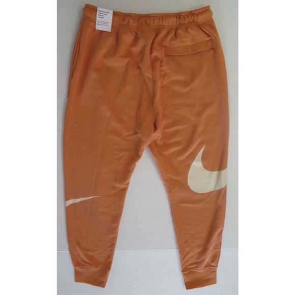 Nike DD6001 808 Men's Sz L Hot Curry Sportswear Swoosh Semi-Brushed Back Joggers - Picture 2 of 12